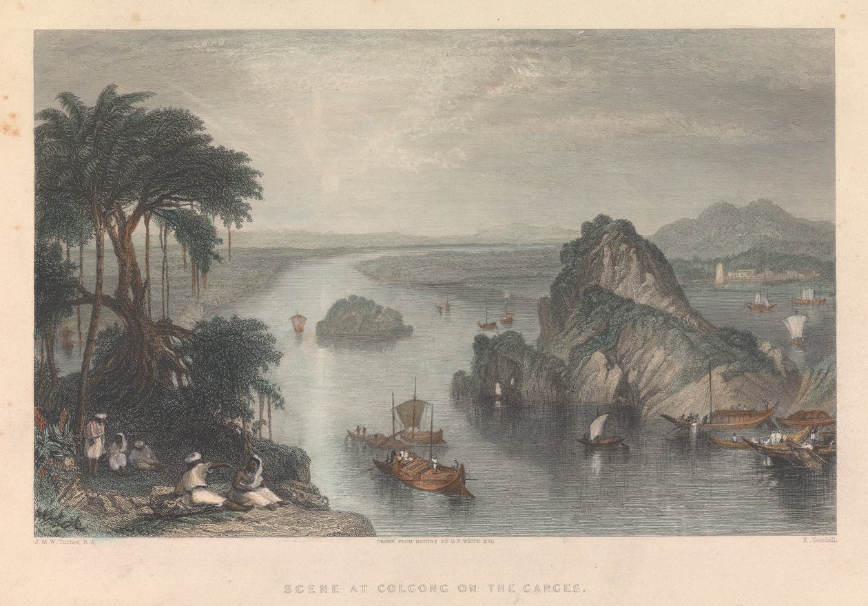 Szene bei Colgong am Ganges von Edward Goodall