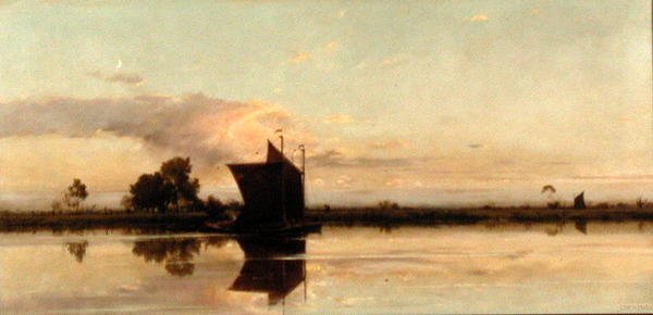 Abend an der Yare von Edward Henry Fahey