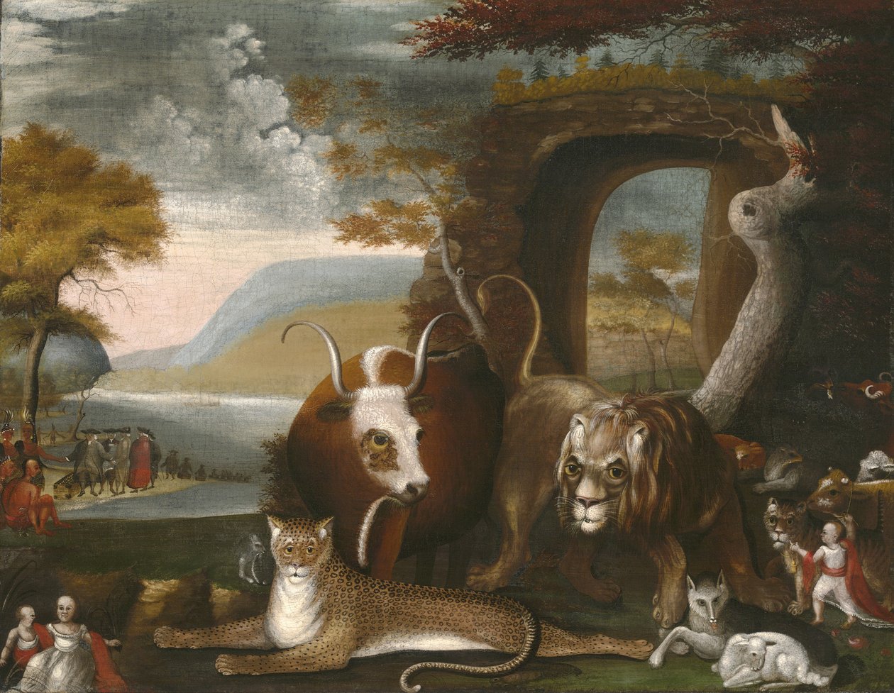 Das friedliche Königreich und Penns Vertrag von Edward Hicks