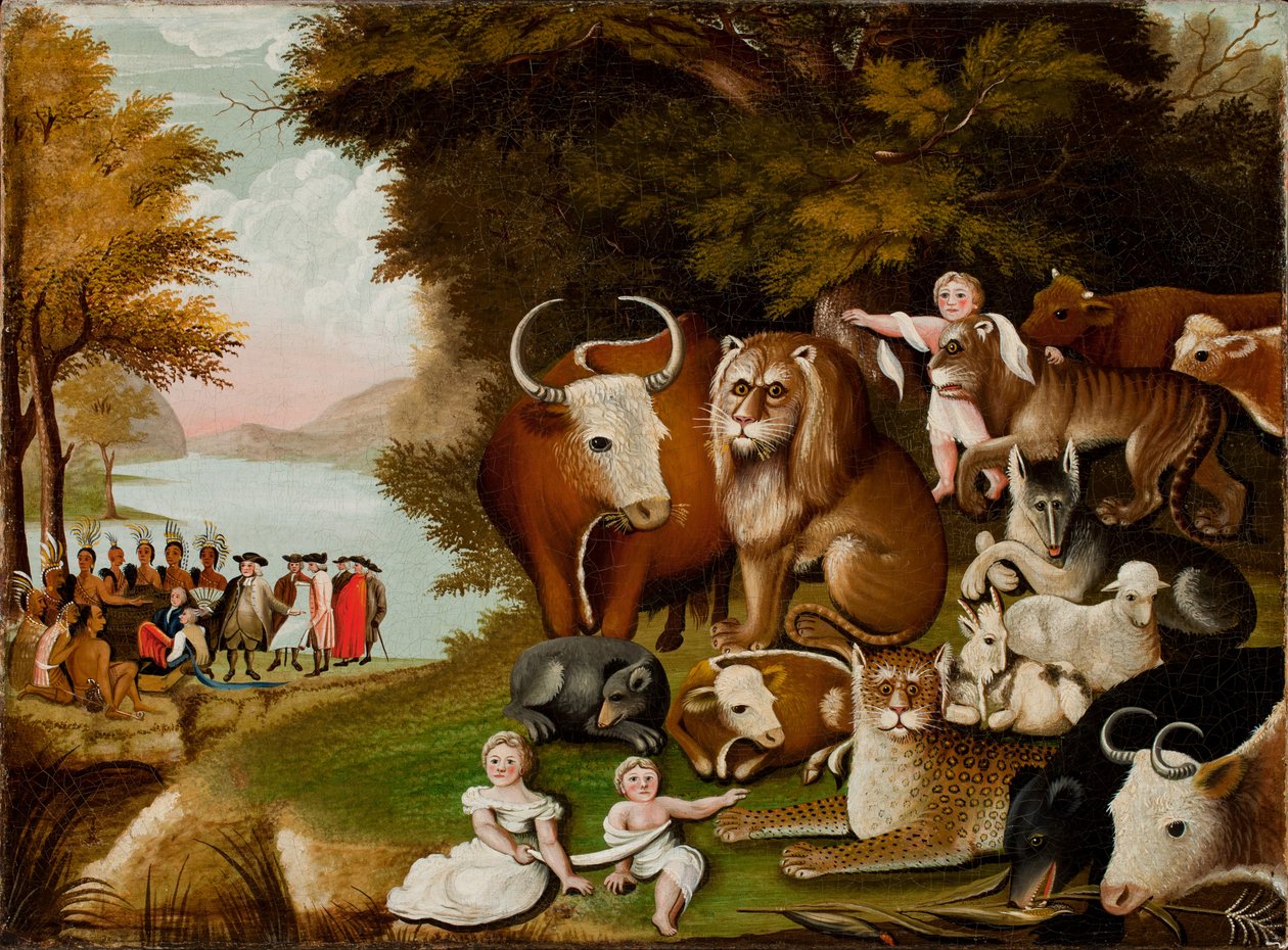 Das friedliche Königreich, ca. 1833 von Edward Hicks