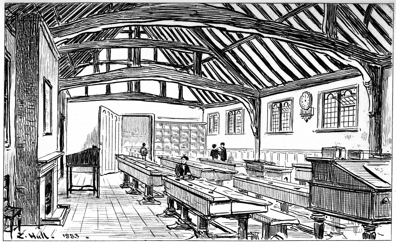 Die Grammar School, Stratford-upon-Avon, Warwickshire, 1885 von Edward Hull