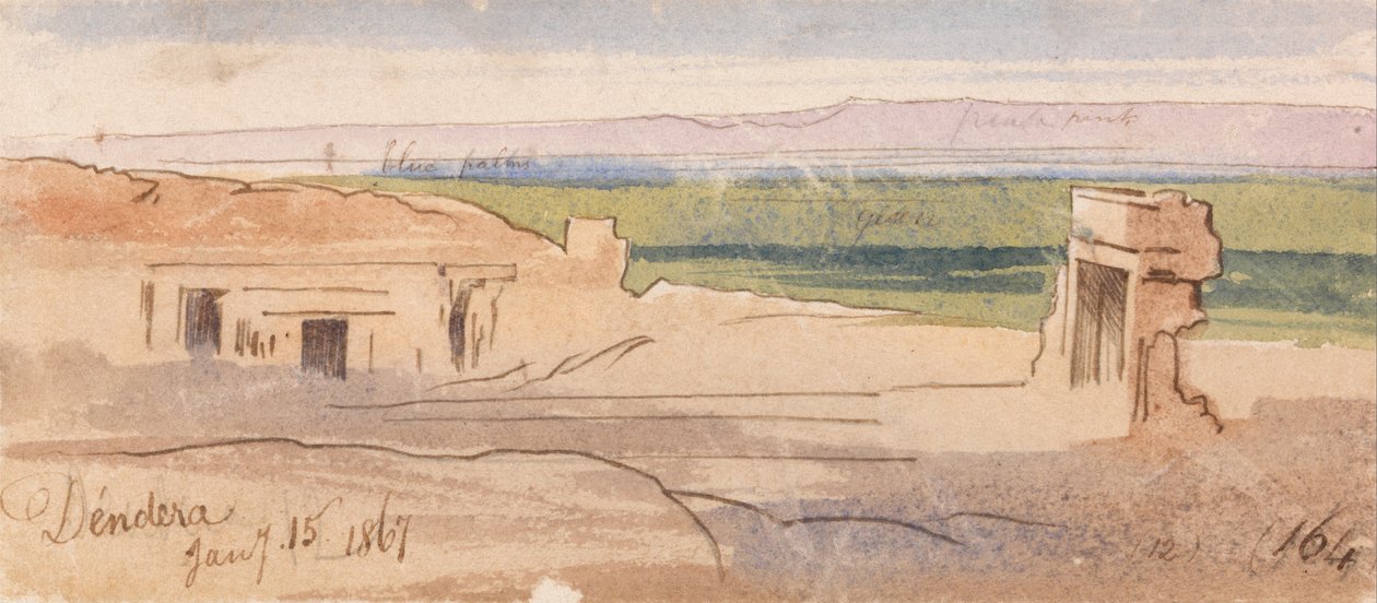 Dendera von Edward Lear