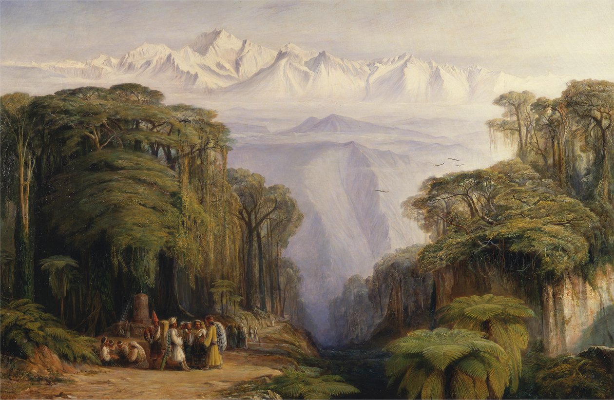 Kangchenjunga von Darjeeling von Edward Lear
