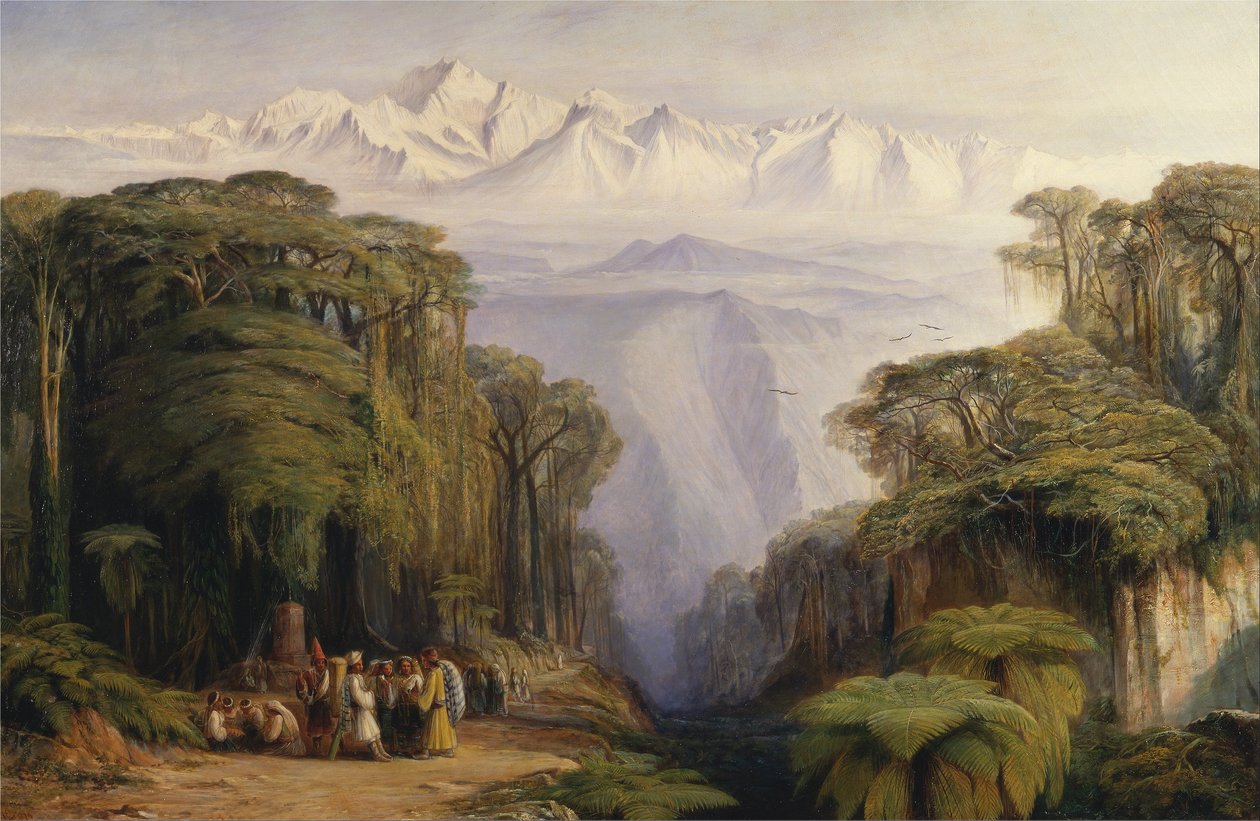 Kangchenjunga von Darjeeling von Edward Lear