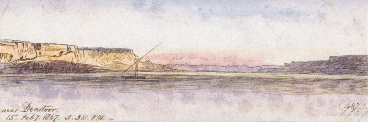 In der Nähe von Dendour von Edward Lear