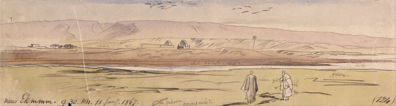 In der Nähe von Ekhmim von Edward Lear
