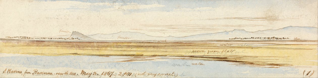 San Marino von Ravenna von Edward Lear