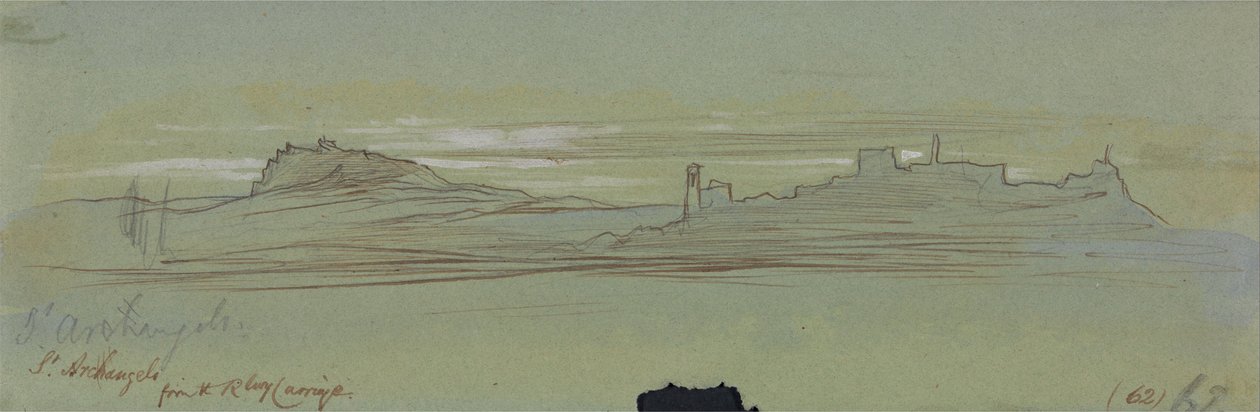 St. Archangelo, vom Eisenbahnwagen von Edward Lear