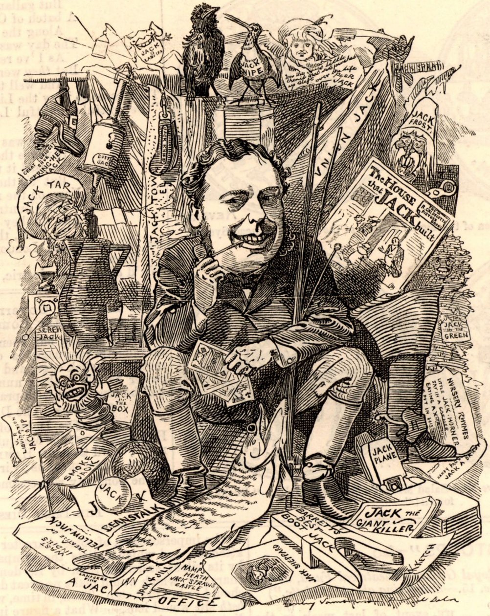 Porträt von John Holker von Edward Linley Sambourne