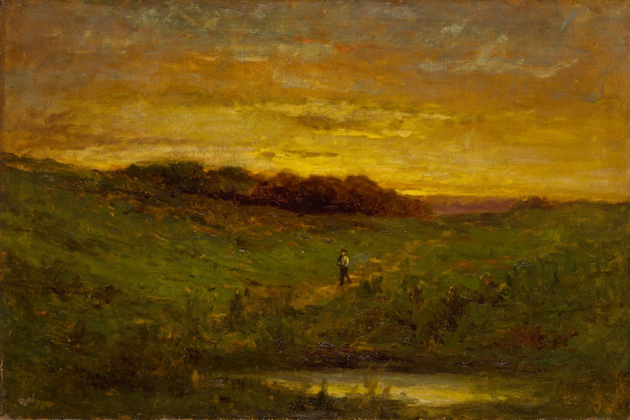 Sonnenuntergang (1883) von Edward Mitchell Bannister