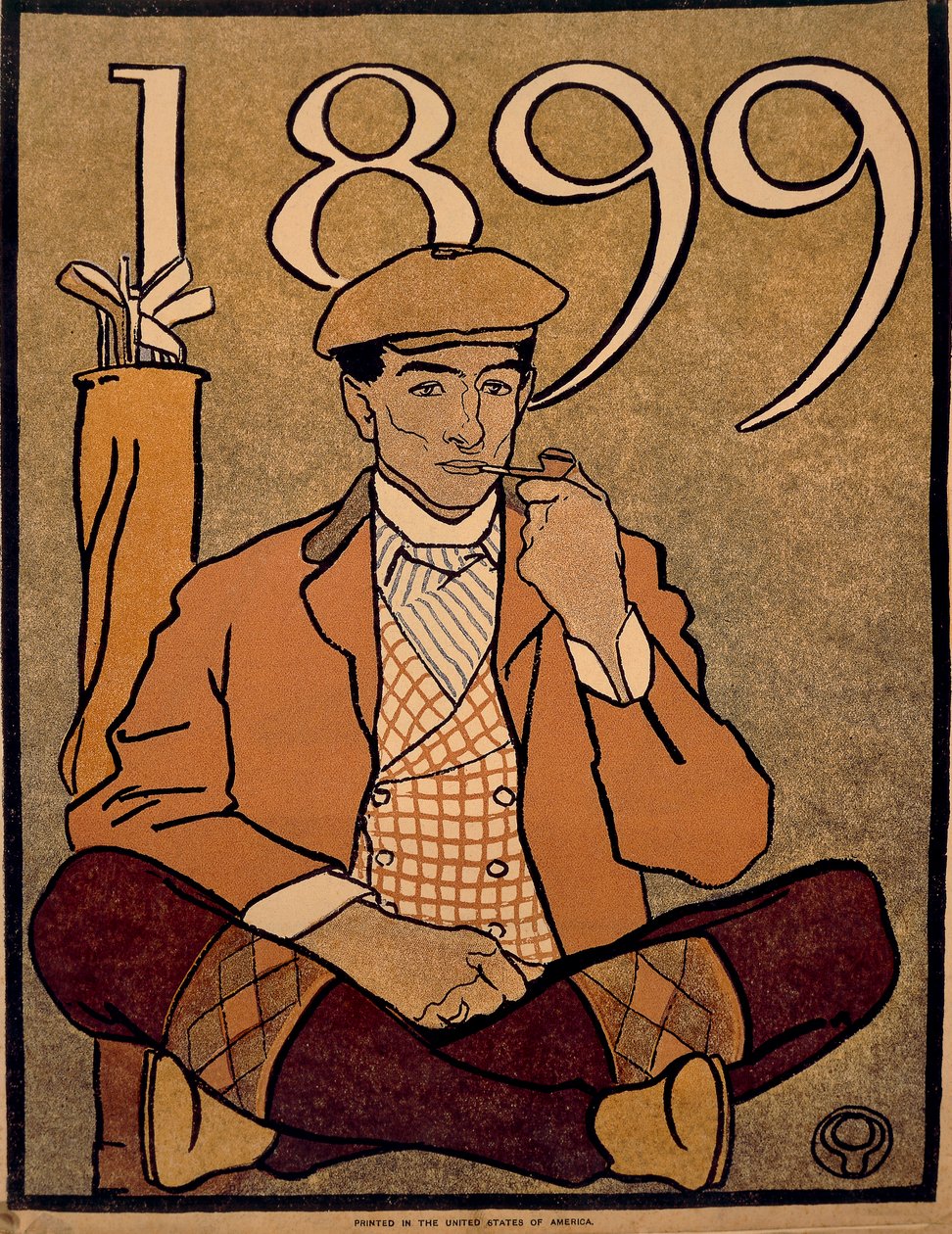 Golfkalender, Plakat von Edward Penfield