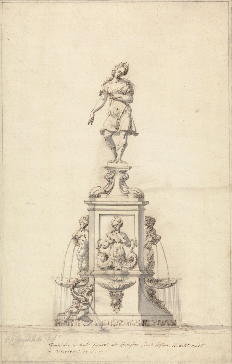 Der Diana-Brunnen, Bushy Park: Originalentwurf von Edward Pierce