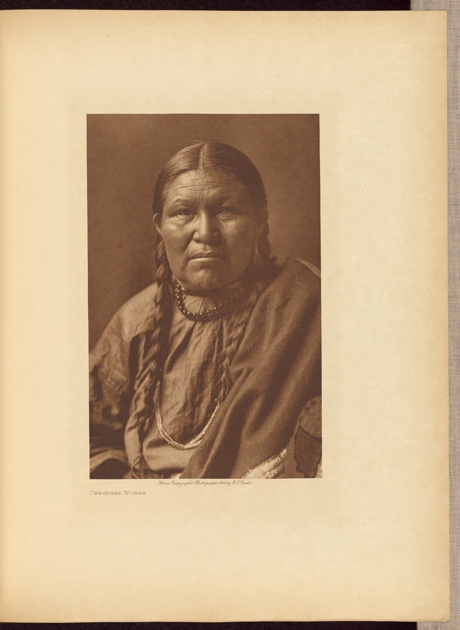 Cheyenne-Frau von Edward S. Curtis