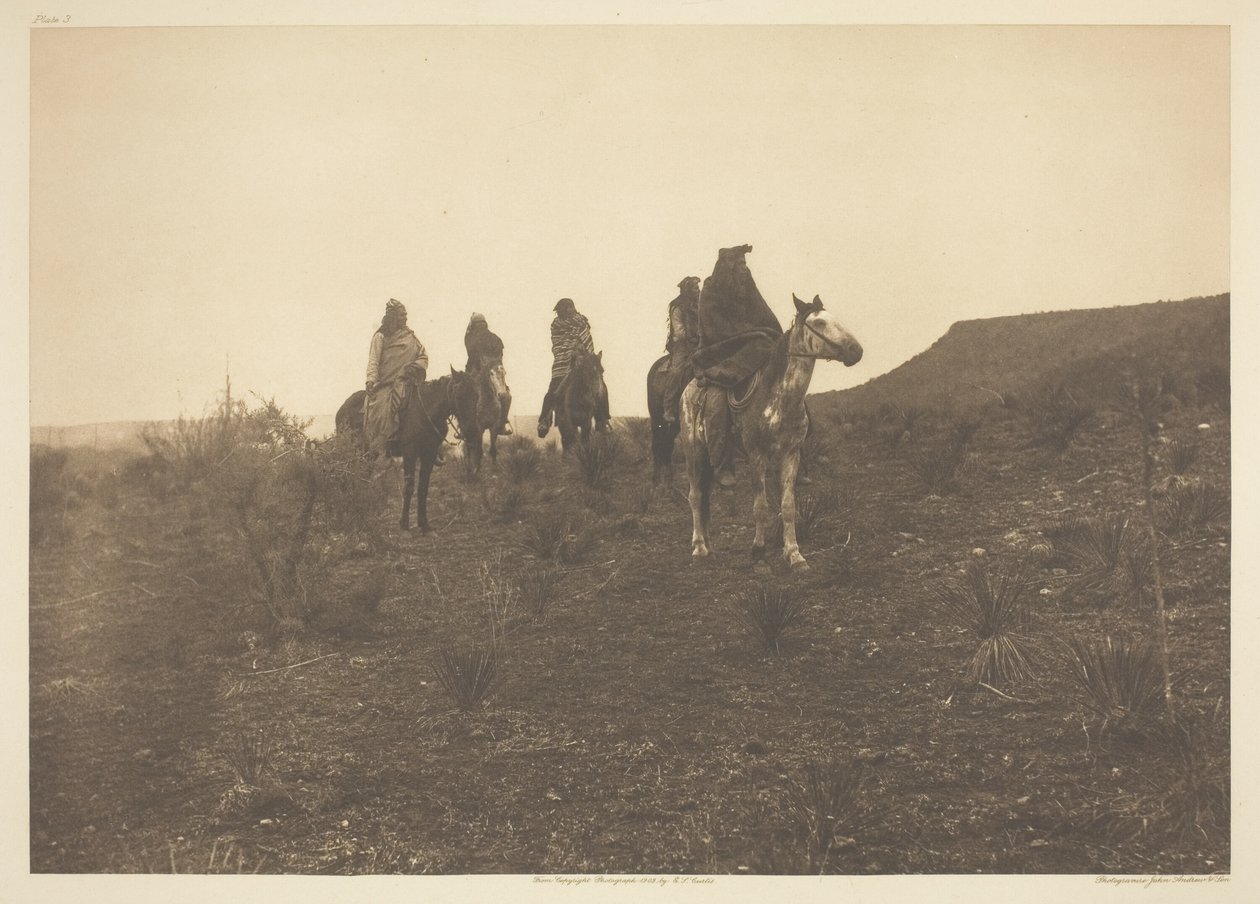 Wüstenwanderer - Apache von Edward S. Curtis