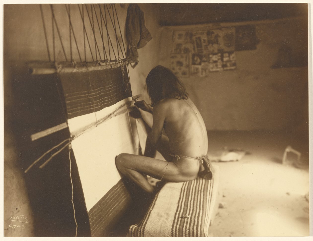Der Weber - Hopi von Edward S. Curtis