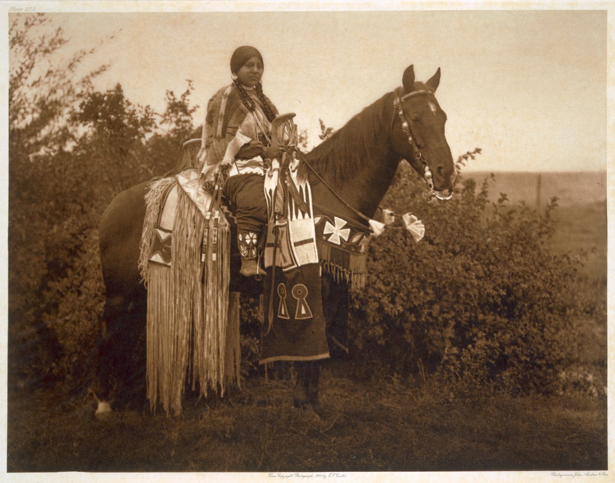 Feiertagsschmuck - Cayuse von Edward Sheriff (after) Curtis