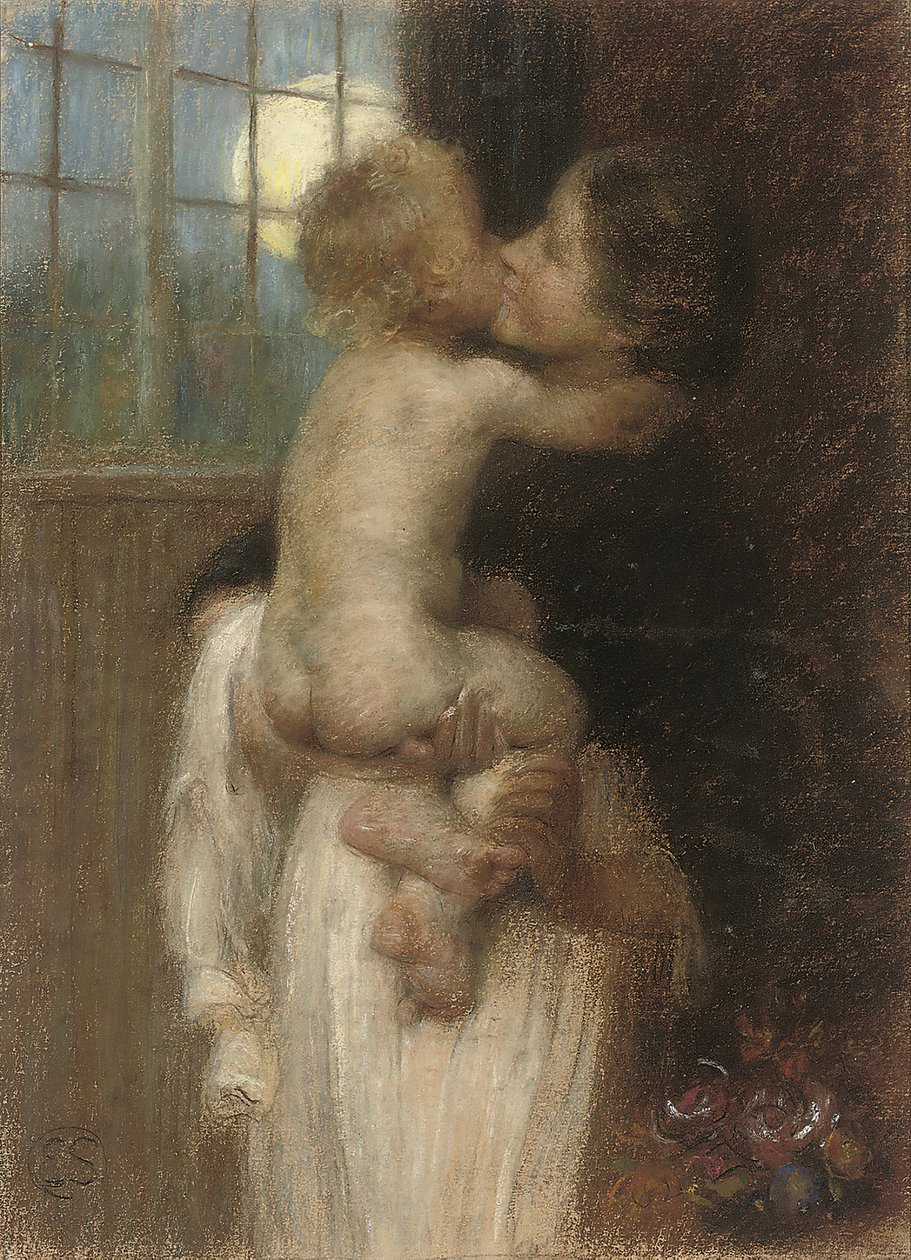 Der Kuss, ca. 1910 von Edward Stott