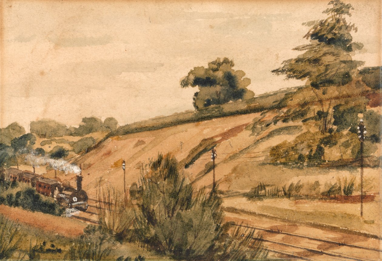 [Landschaft mit Zug] von Edward W. Fitch