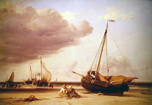 Strandszene von Edward William Cooke