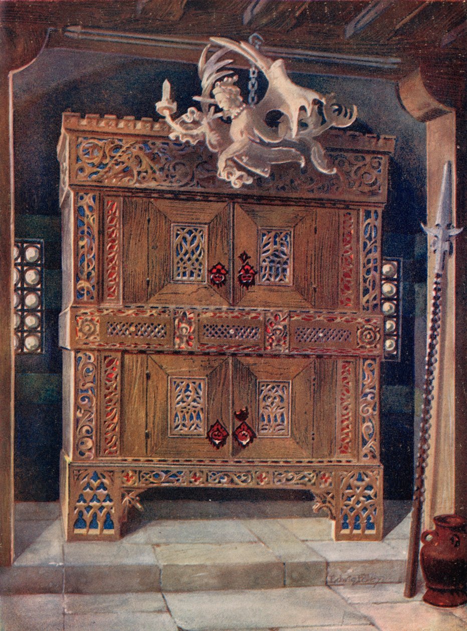 Spätgotischer Schrank. Deutsch von Edwin John Foley