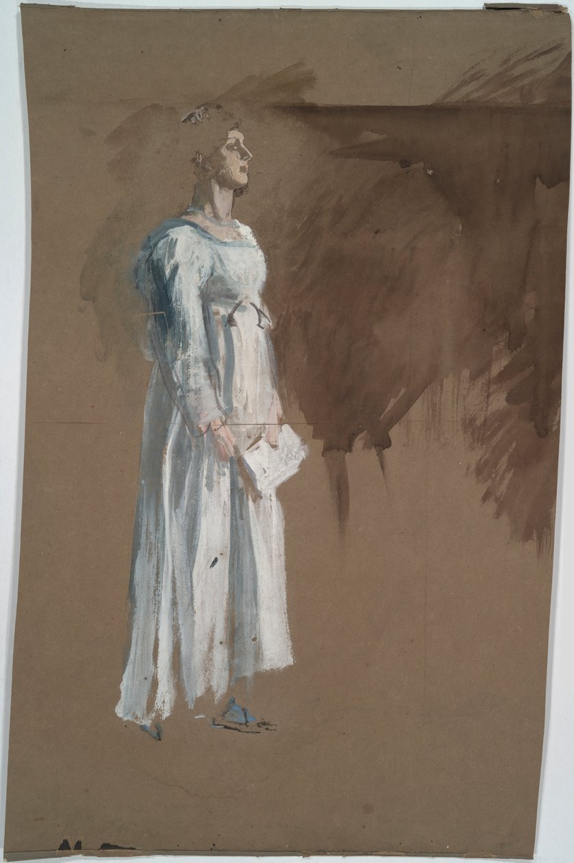 Eine Figur in klassischer Kleidung von Edwin Austin Abbey