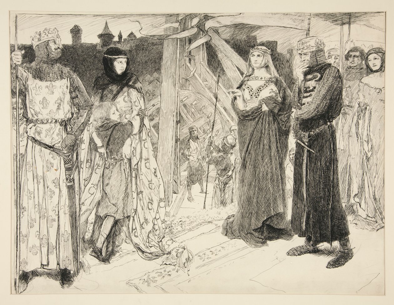 Vor den Mauern von Algier von Edwin Austin Abbey