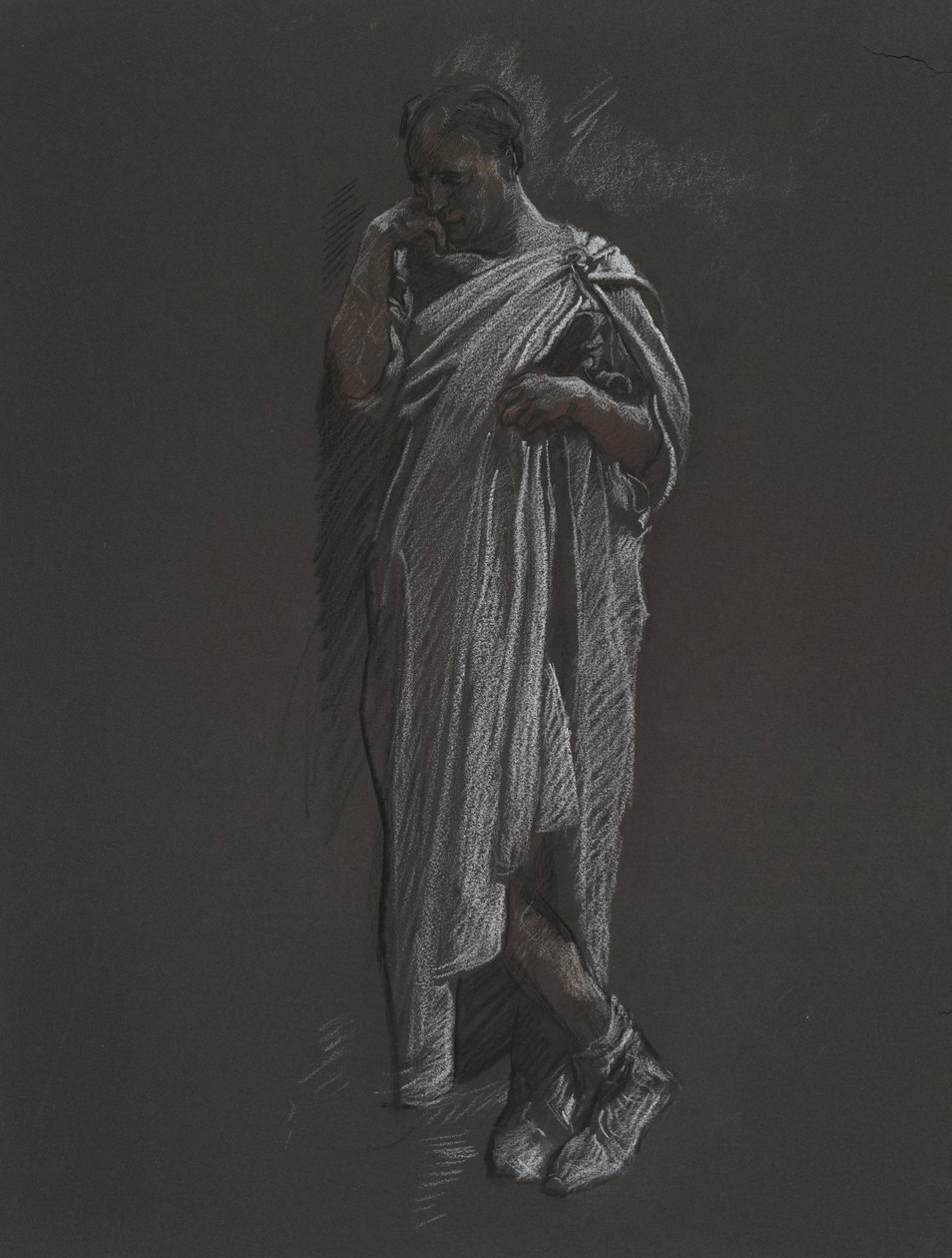 Figurenstudie für von Edwin Austin Abbey