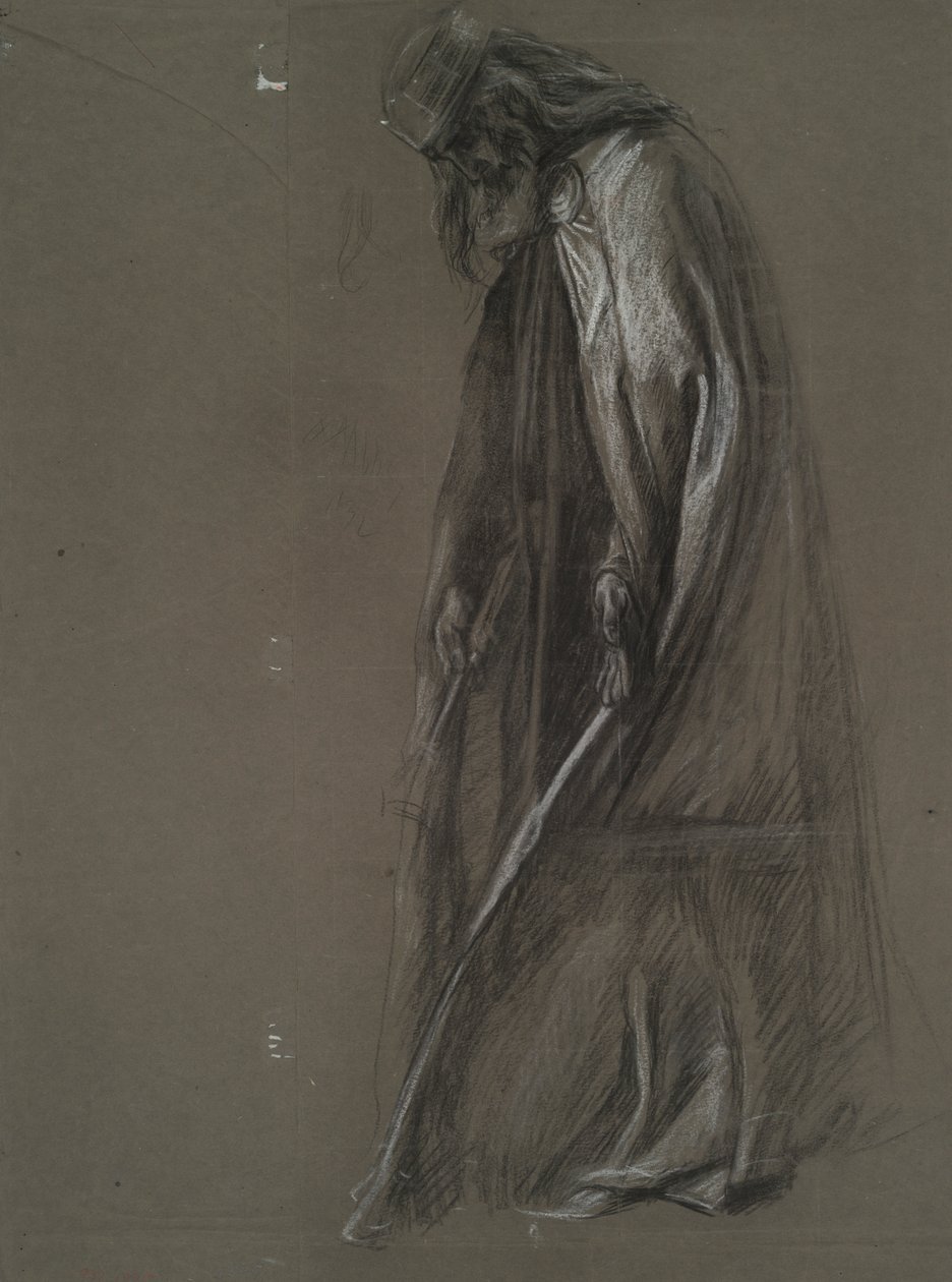 Figurenstudie für von Edwin Austin Abbey
