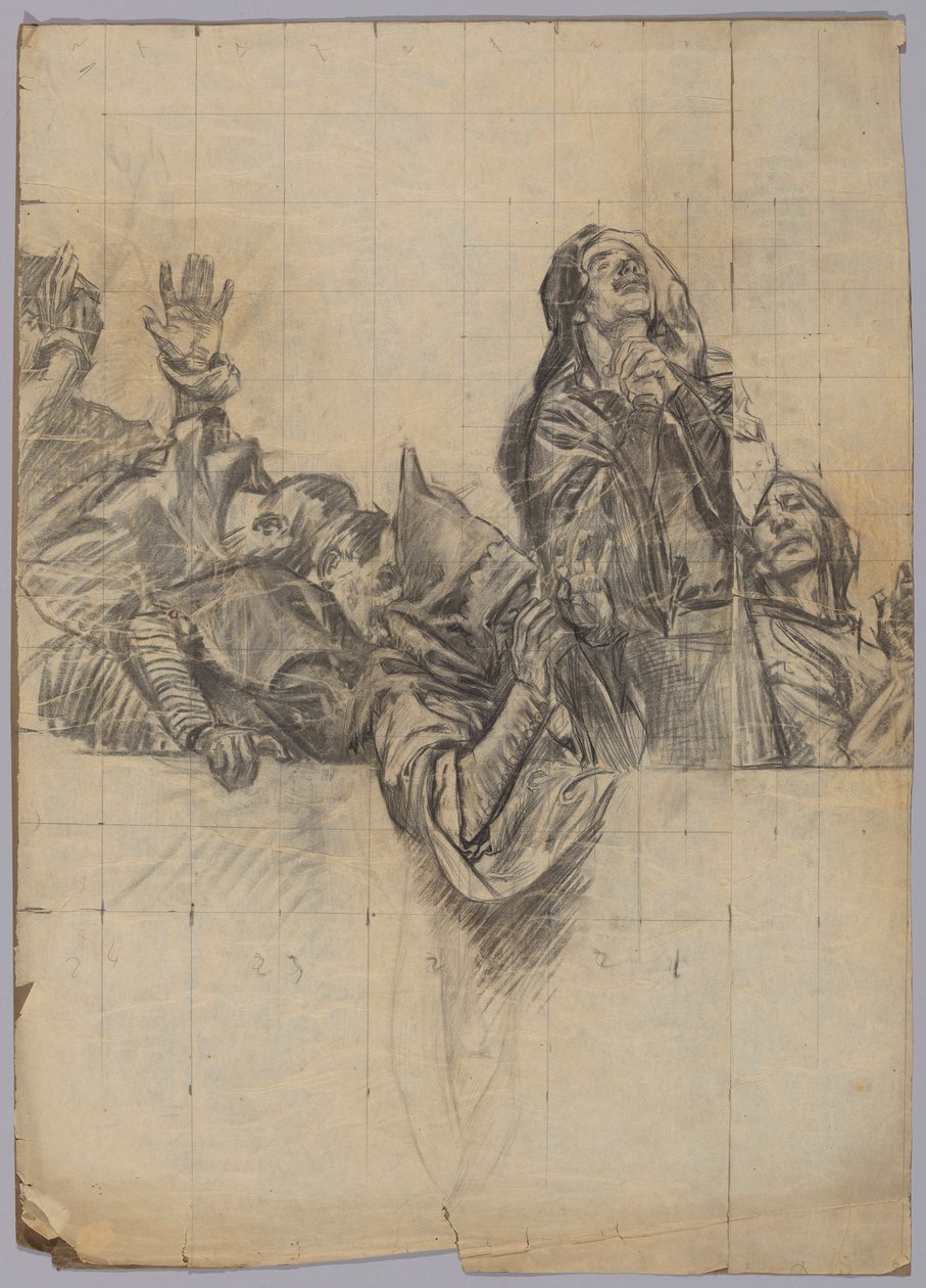 Figurenstudie von Edwin Austin Abbey