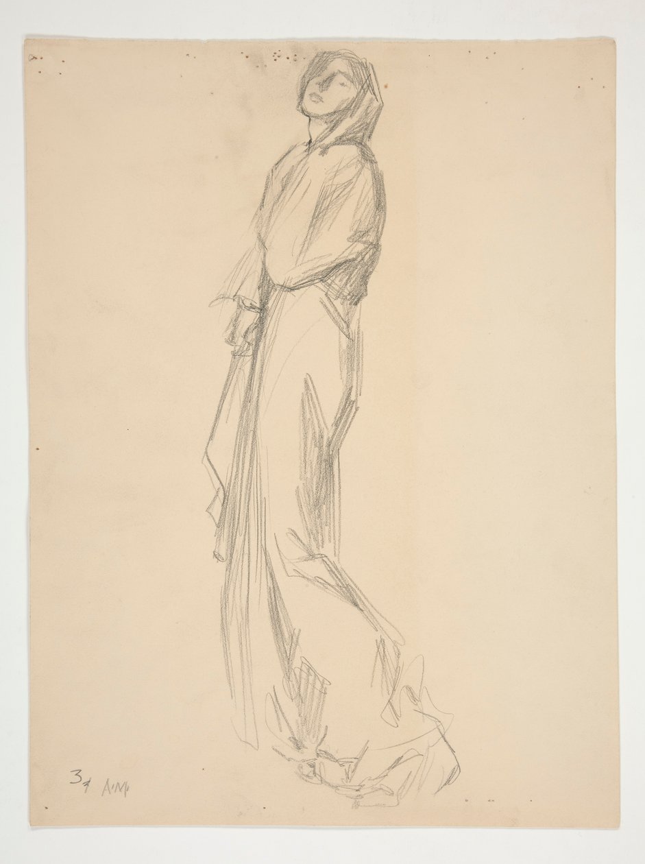 Figurenstudie von Edwin Austin Abbey