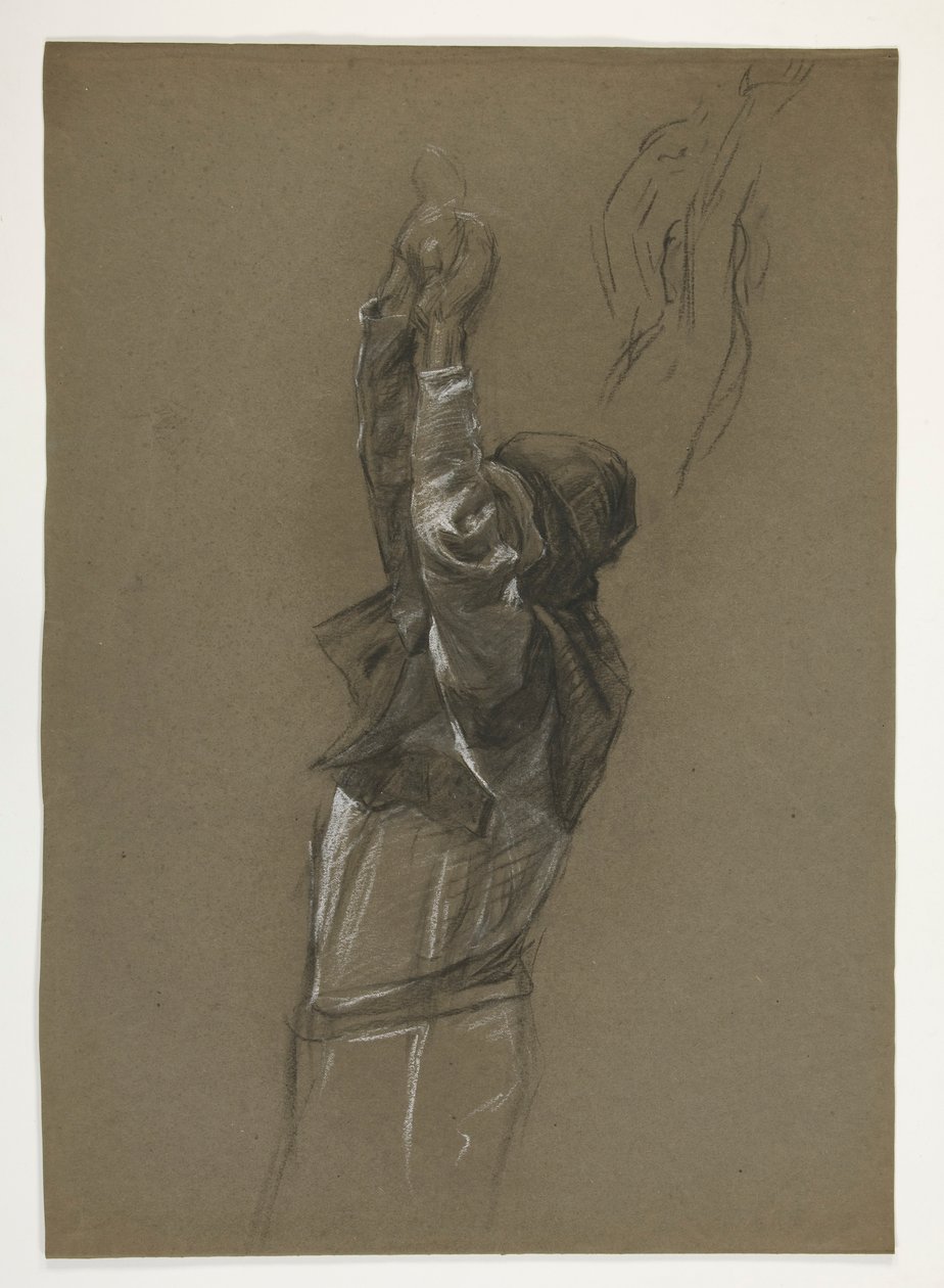 Figurenstudie für König Artus von Edwin Austin Abbey