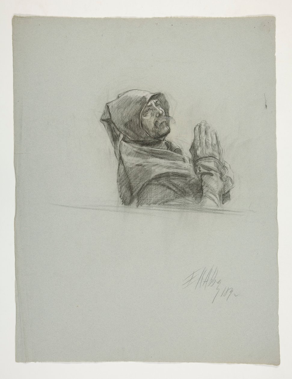 Figurenstudie für König Artus von Edwin Austin Abbey