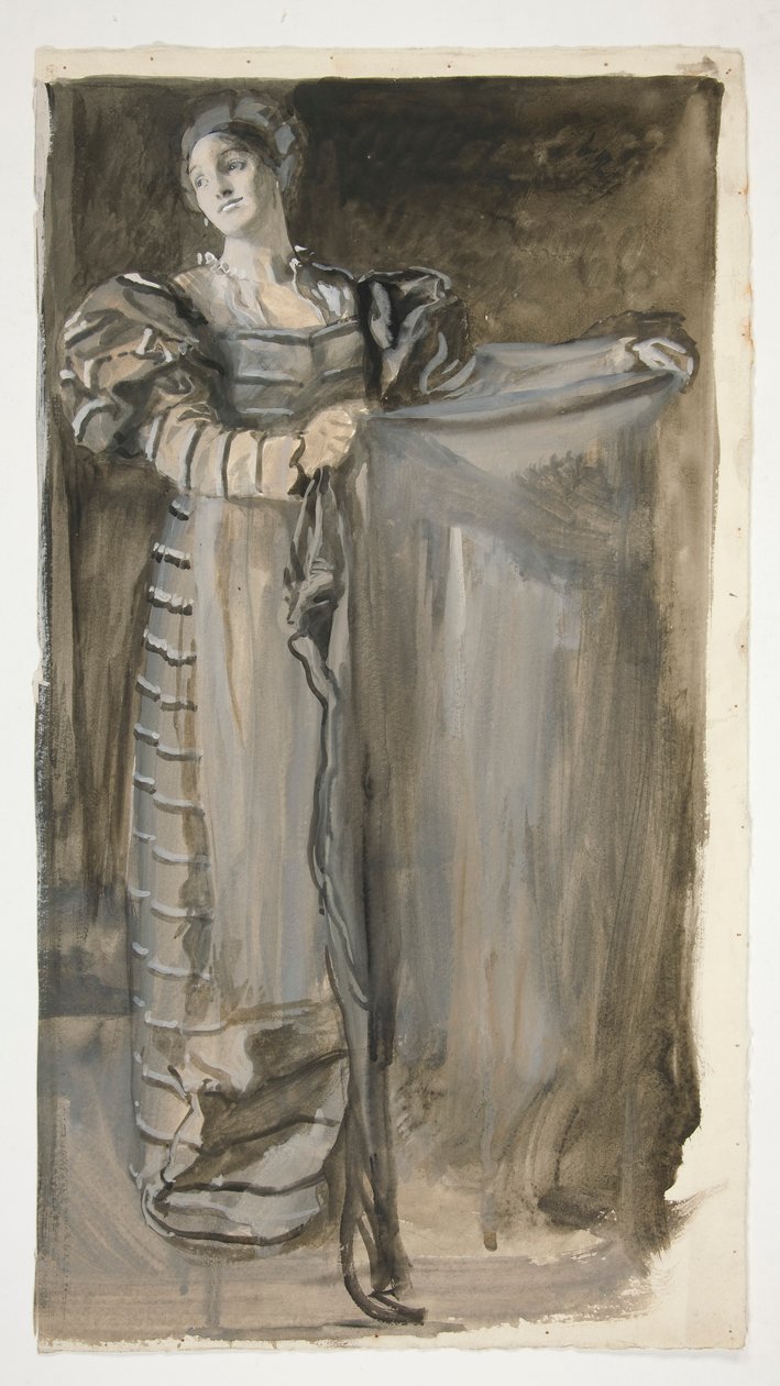 Vorstudie für Othello (?) von Edwin Austin Abbey