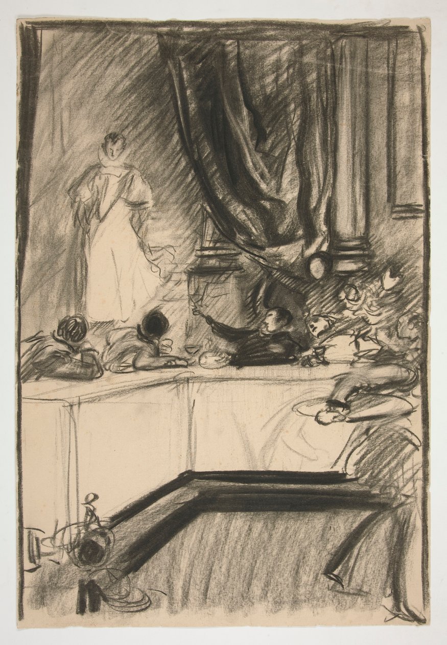 Studie für Petruchio und Katharina von Edwin Austin Abbey