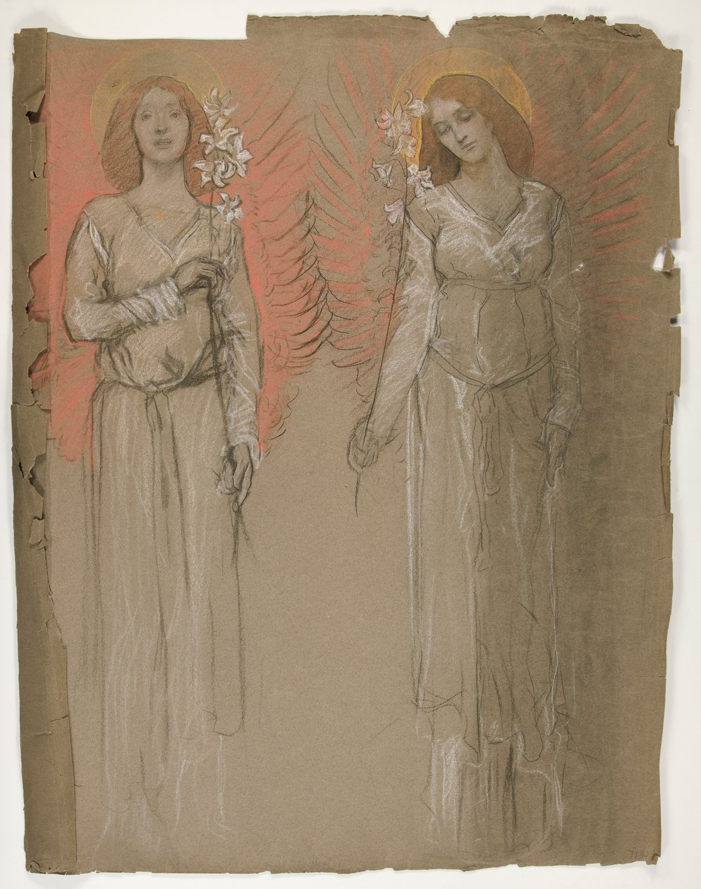 Zwei Engel von Edwin Austin Abbey