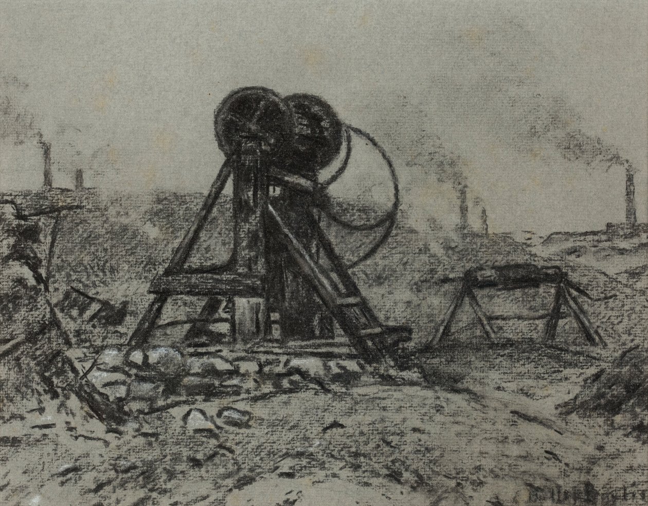Förderturm von Edwin Butler Bayliss
