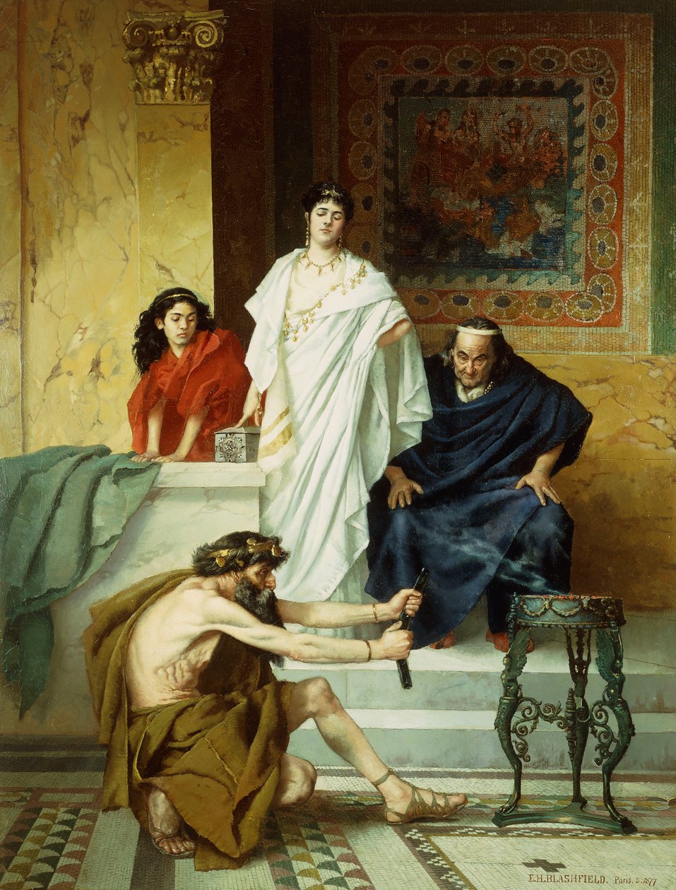 Vorbereitung auf ein Opfer von Edwin Howland Blashfield