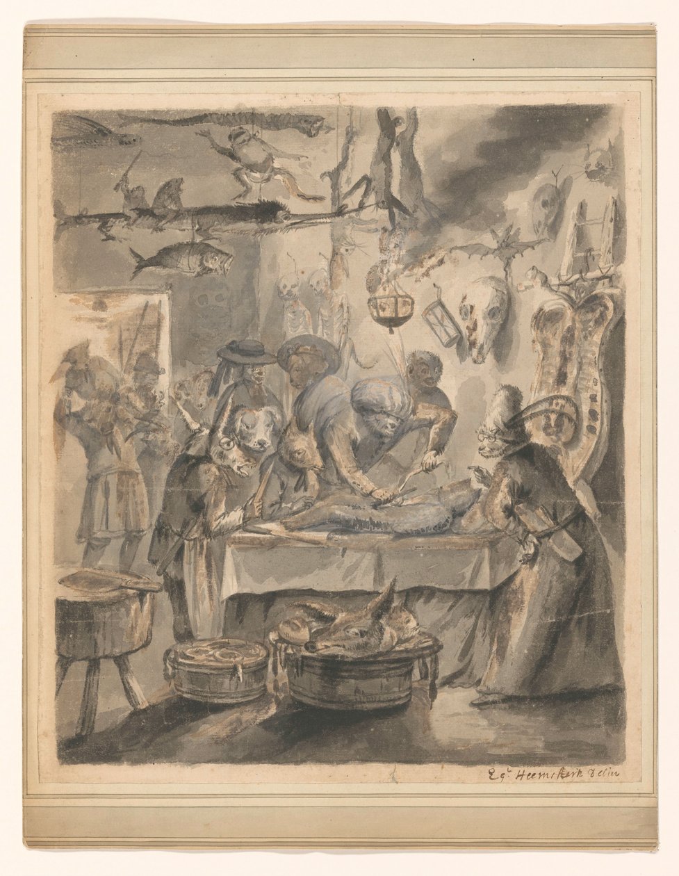 Tiersatire von Egbert van Heemskerck (II)