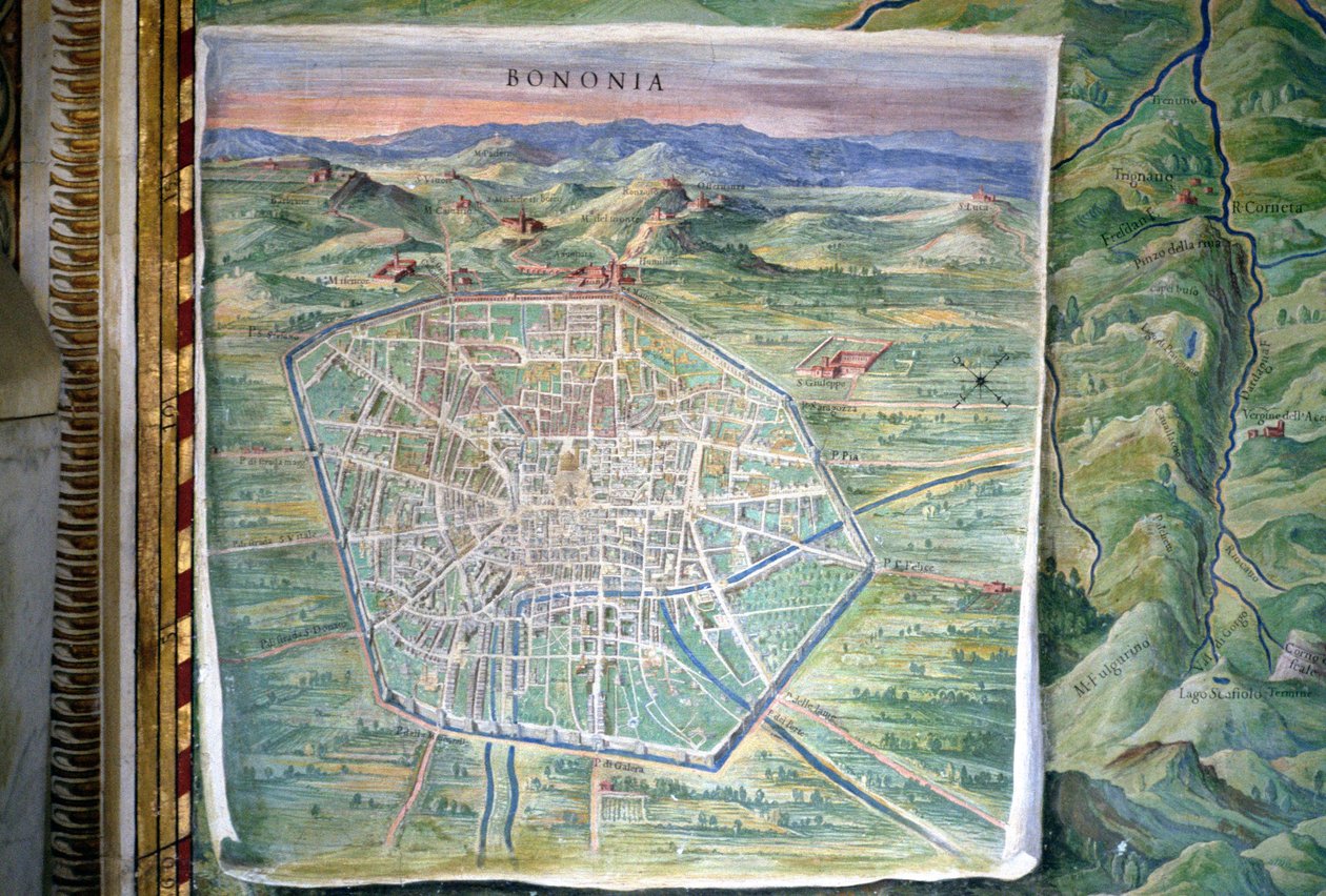 Bologna (Detail) von Ignazio Danti