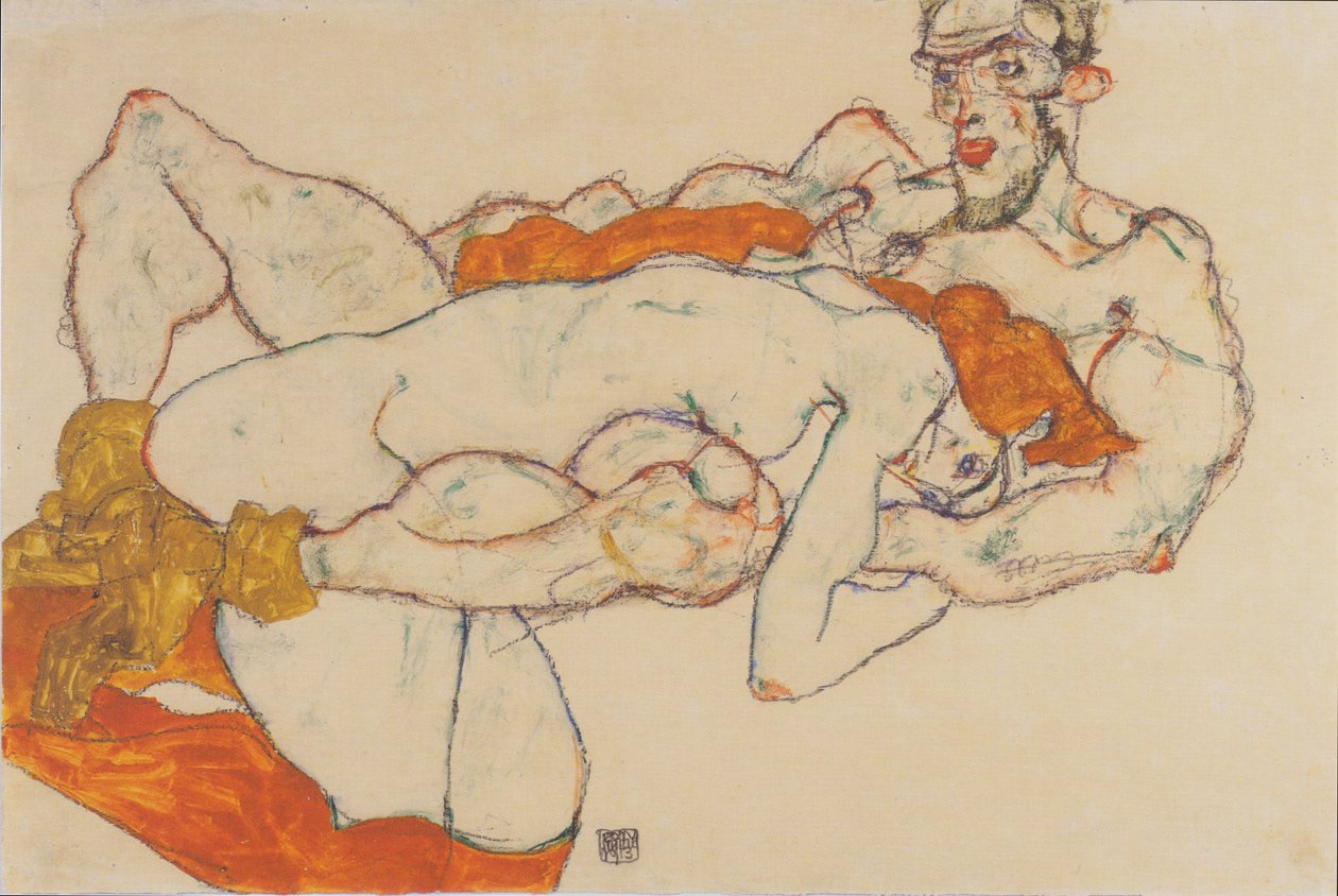 Liebespaar von Egon Schiele