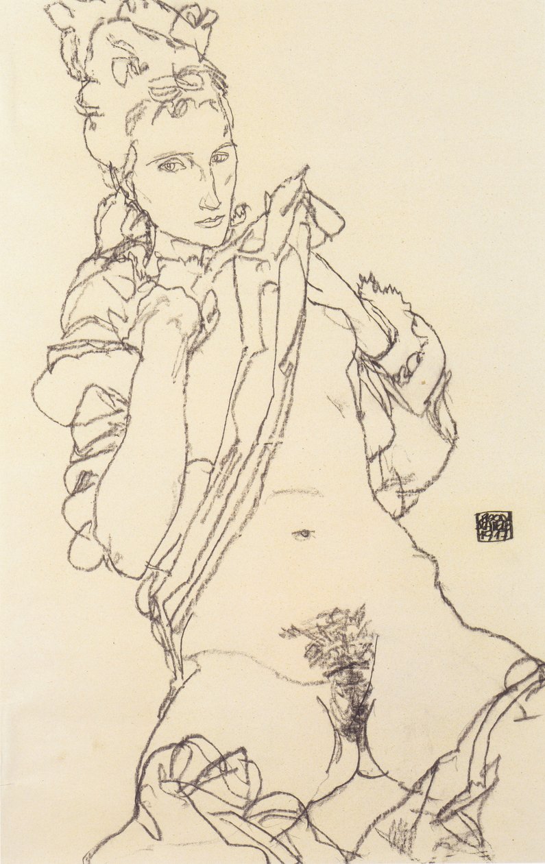 Weiblicher Akt von Egon Schiele