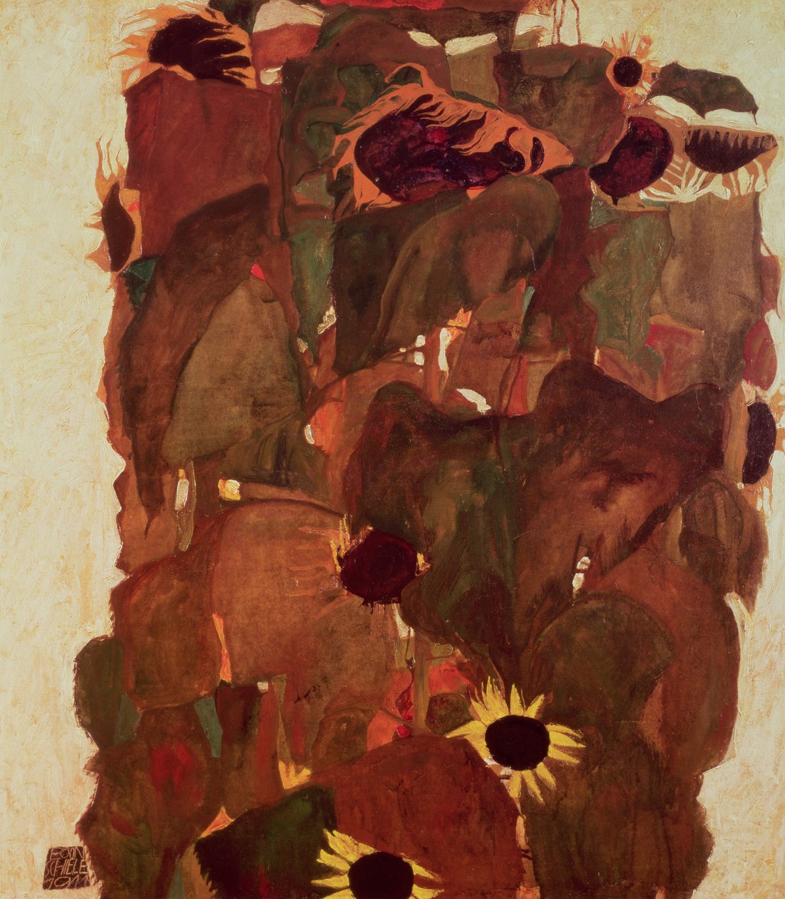 Sonnenblumen II, 1911 von Egon Schiele