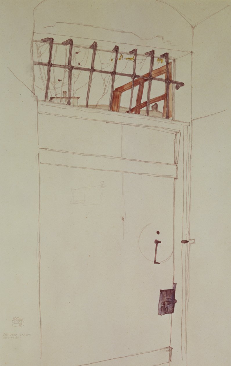 Die Tür ins Freie, 1912 von Egon Schiele