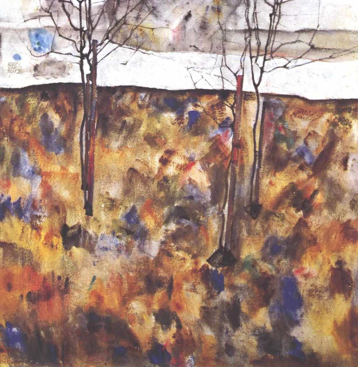 Winterbäume von Egon Schiele