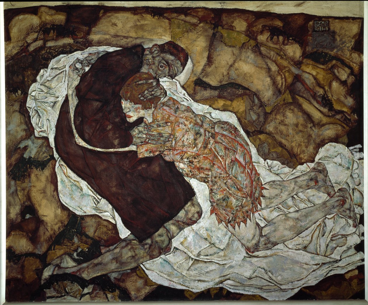 Frau und Tod von Egon Schiele