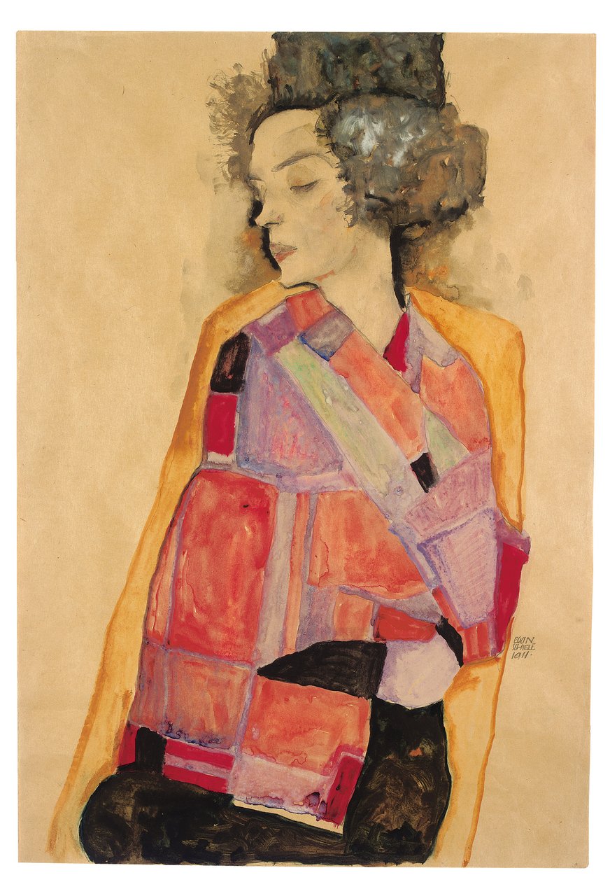 Träumende Frau von Egon Schiele