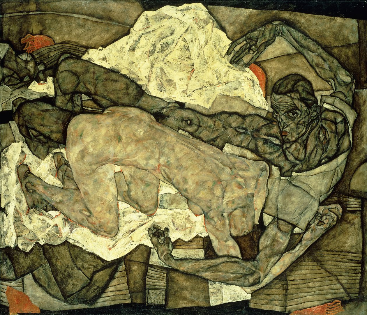 Liebende von Egon Schiele