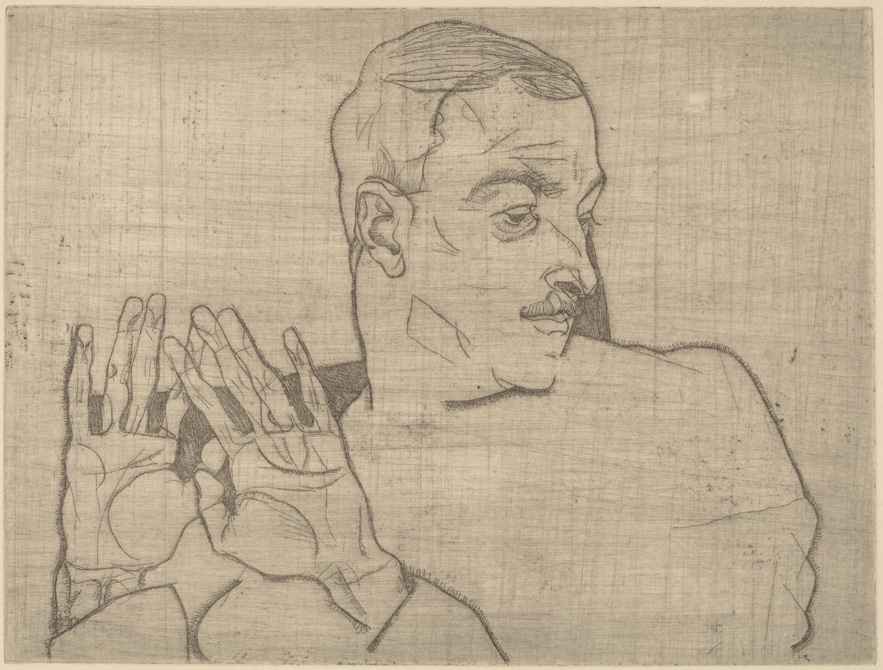 Porträt von Arthur Roessler von Egon Schiele
