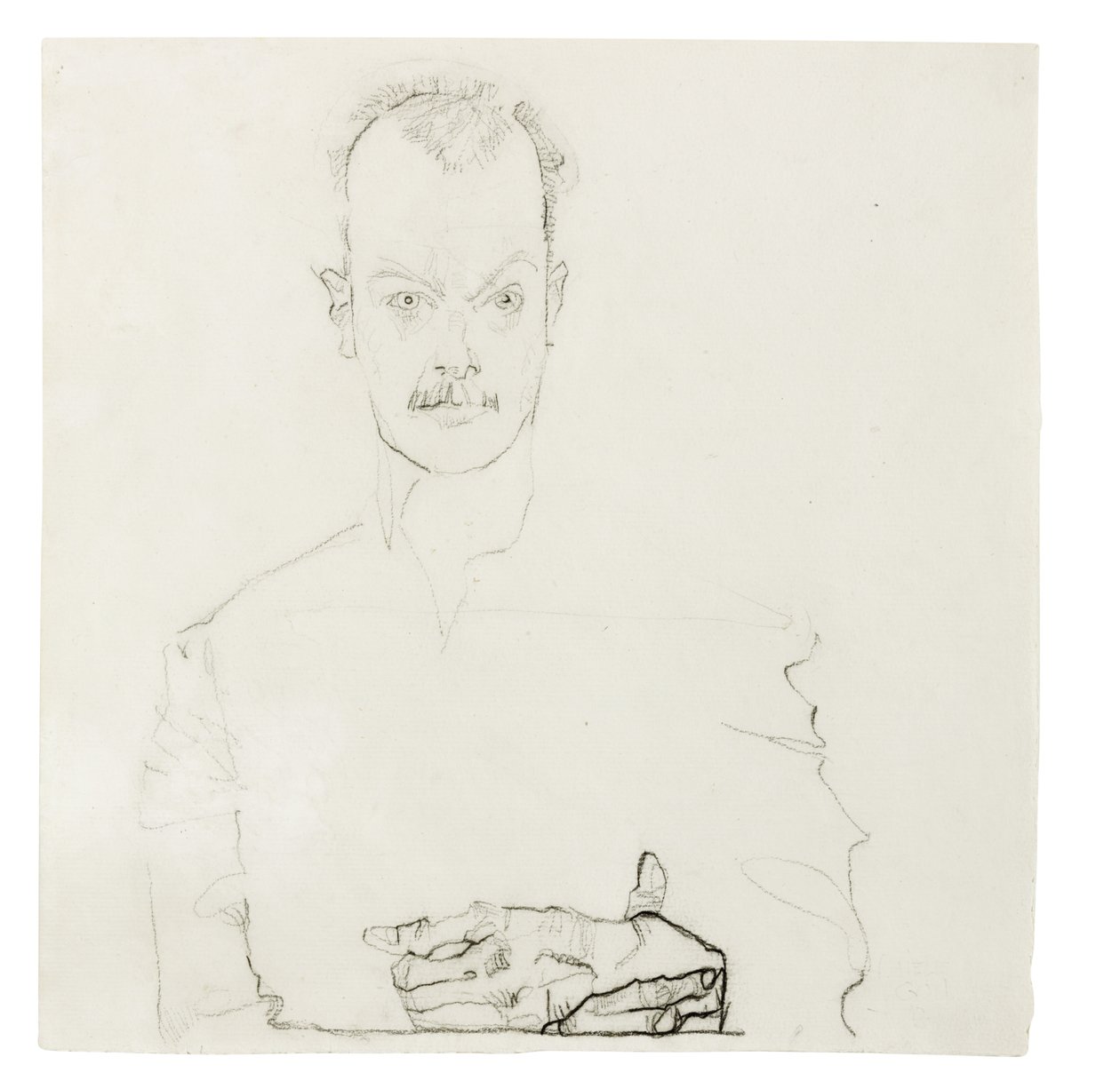 Porträt von Arthur Roessler von Egon Schiele