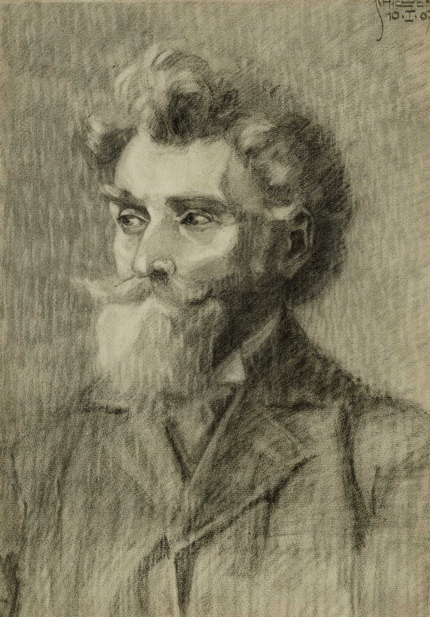 Porträt eines Mannes von Egon Schiele